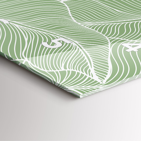 Orologio quadrato Foglie modello natura