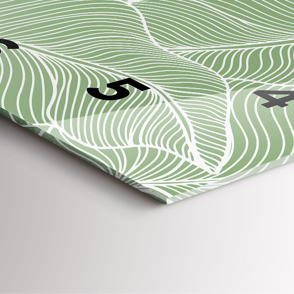 Orologio quadrato Foglie modello natura