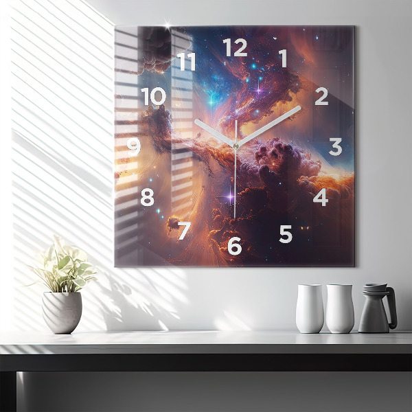 Orologio quadrato Il mondo cosmico delle stelle