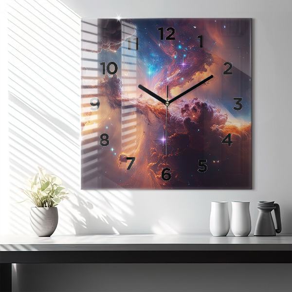 Orologio quadrato Il mondo cosmico delle stelle