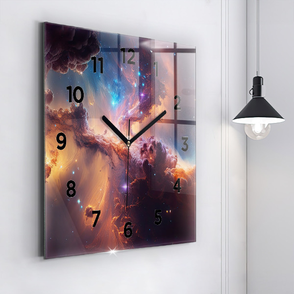 Orologio quadrato Il mondo cosmico delle stelle
