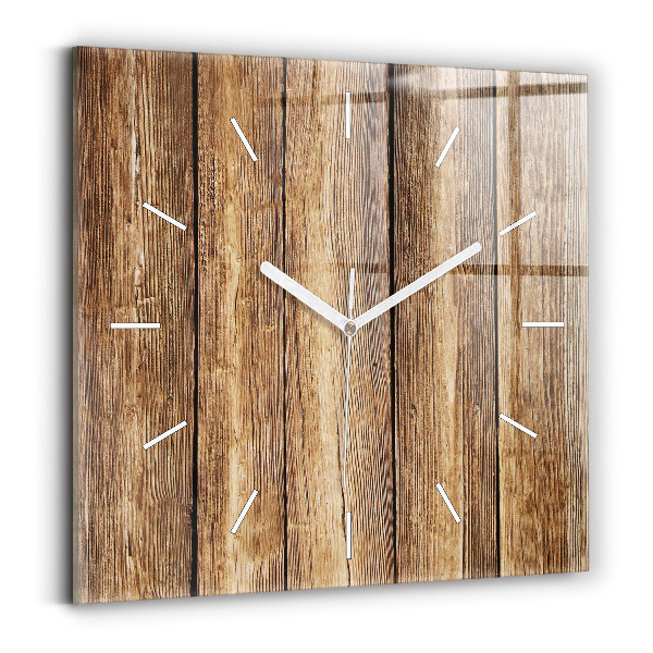 Orologio quadrato Tavole di legno