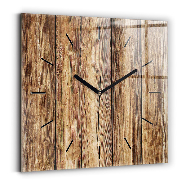 Orologio quadrato Tavole di legno