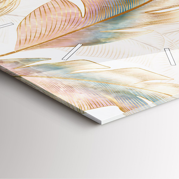 Orologio quadrato Motivo foglia naturale