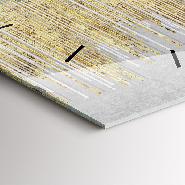 Orologio quadrato Motivo decorativo e oro