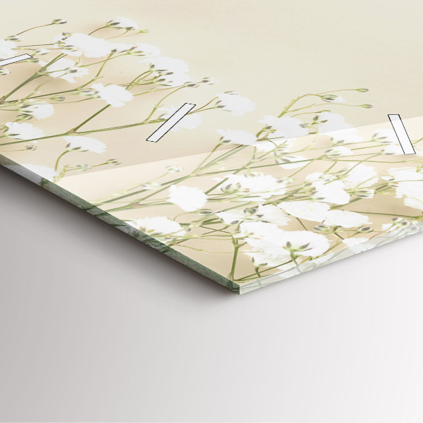 Orologio quadrato Fiori di gipsofila in fiore