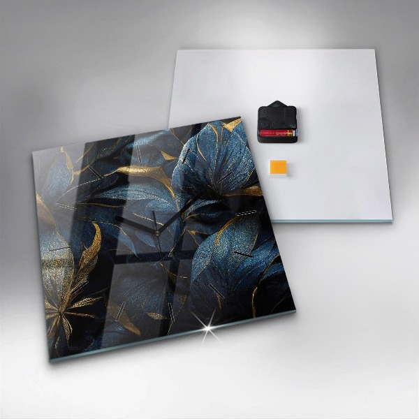 Orologio quadrato Fiori decorativi