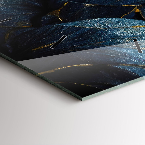 Orologio quadrato Fiori decorativi