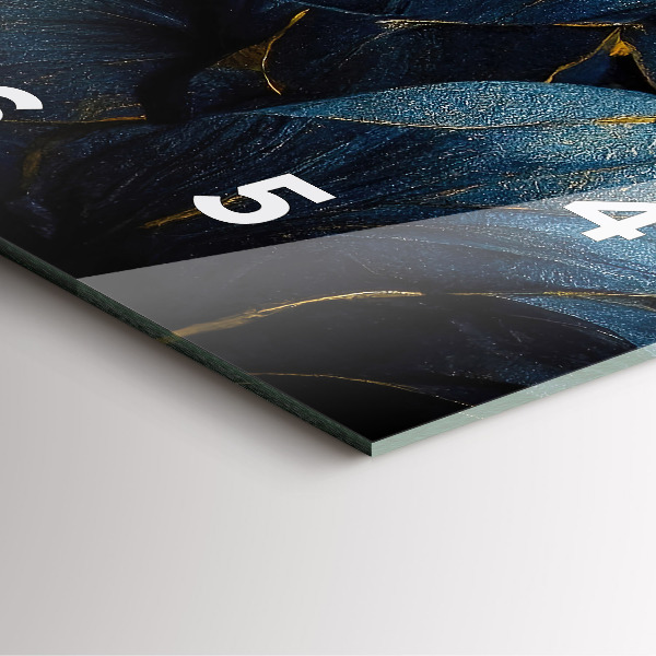 Orologio quadrato Fiori decorativi