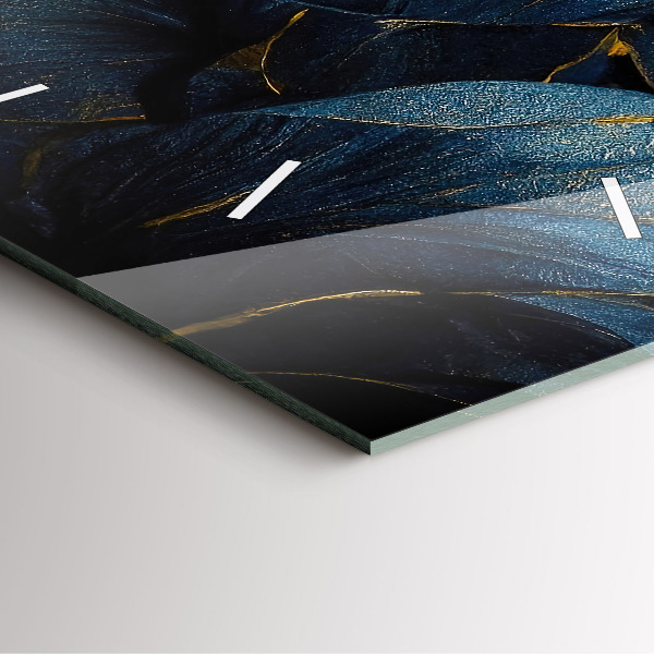 Orologio quadrato Fiori decorativi