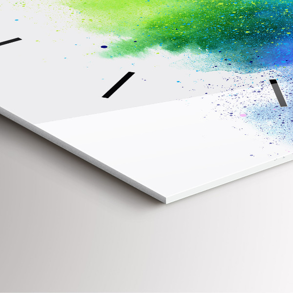 Orologio quadrato Arcobaleno astratto