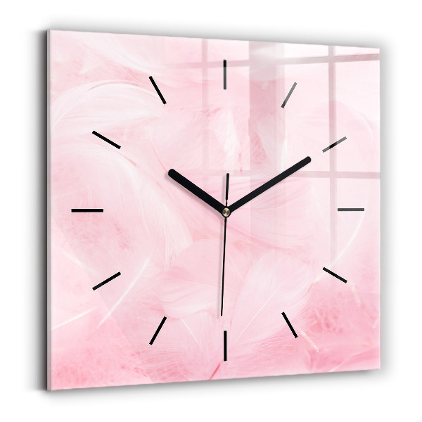 Orologio quadrato Piume – astratto