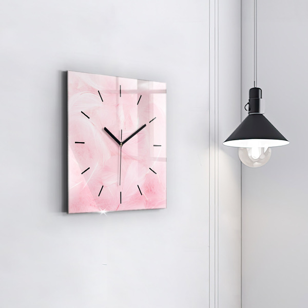 Orologio quadrato Piume – astratto