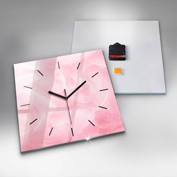 Orologio quadrato Piume – astratto