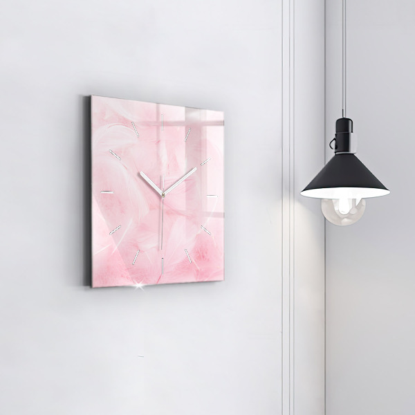 Orologio quadrato Piume – astratto