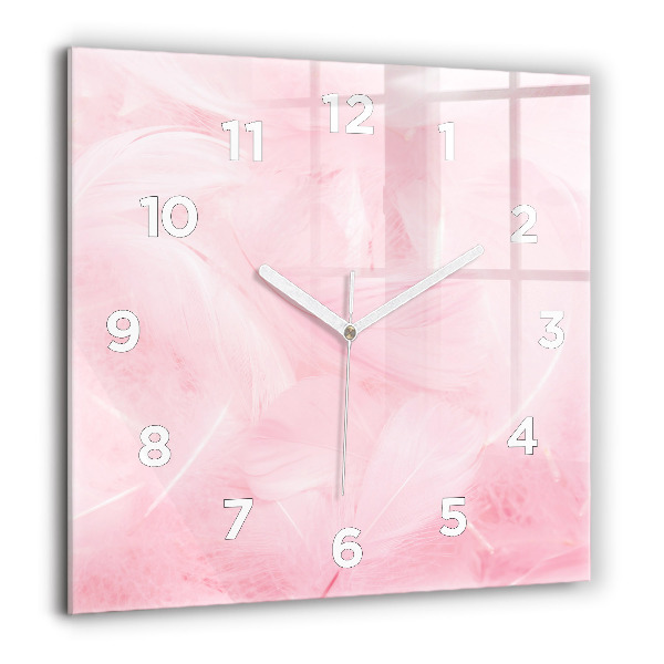Orologio quadrato Piume – astratto