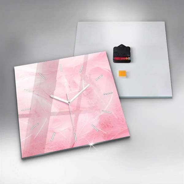 Orologio quadrato Piume – astratto