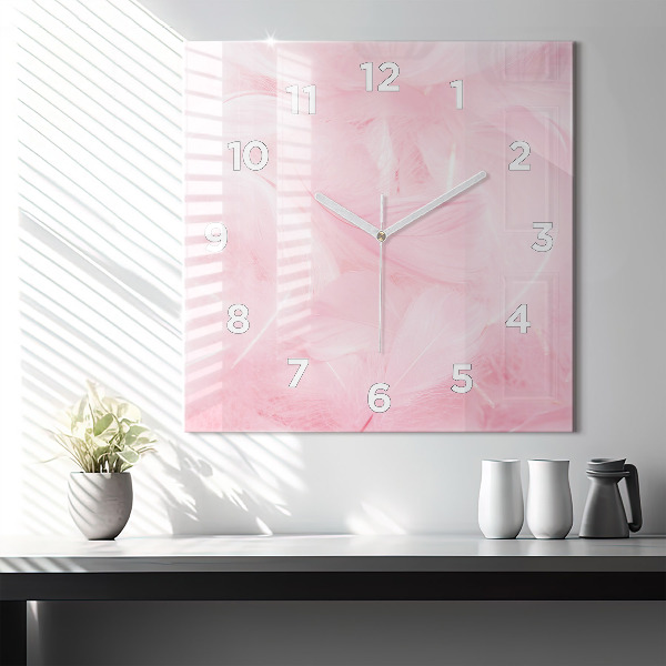Orologio quadrato Piume – astratto