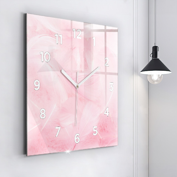Orologio quadrato Piume – astratto