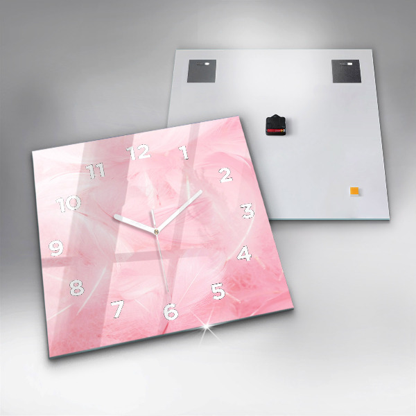 Orologio quadrato Piume – astratto