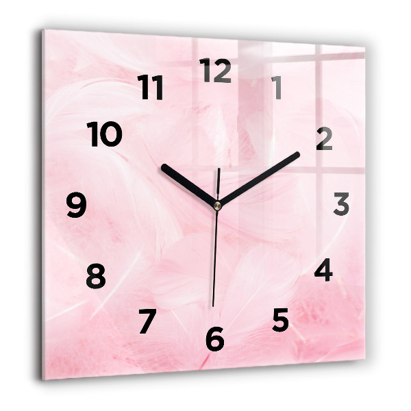 Orologio quadrato Piume – astratto
