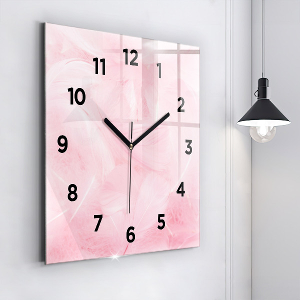 Orologio quadrato Piume – astratto