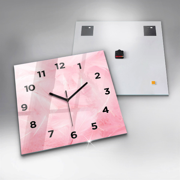 Orologio quadrato Piume – astratto