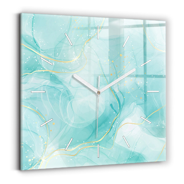 Orologio quadrato Marmo astratto