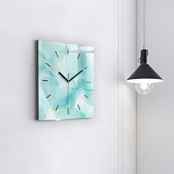 Orologio quadrato Marmo astratto