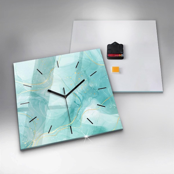 Orologio quadrato Marmo astratto