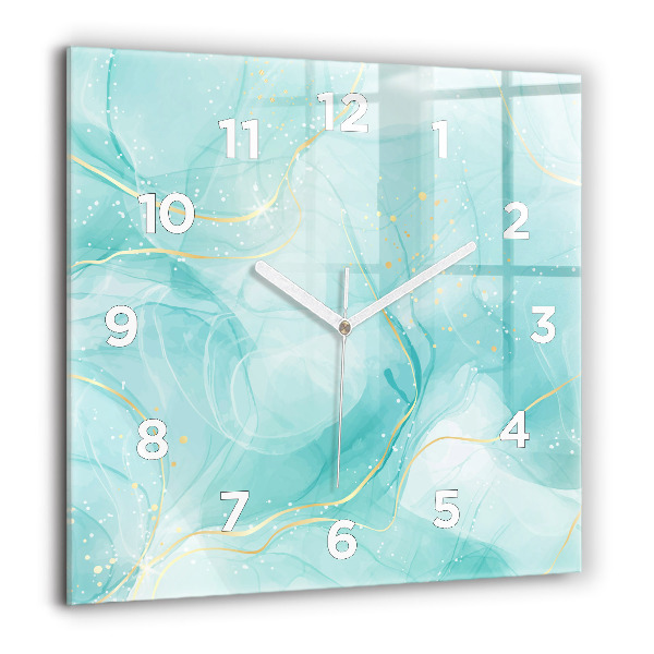 Orologio quadrato Marmo astratto