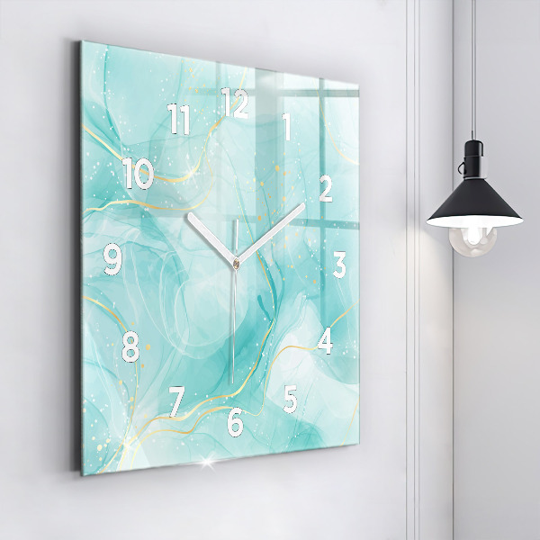 Orologio quadrato Marmo astratto