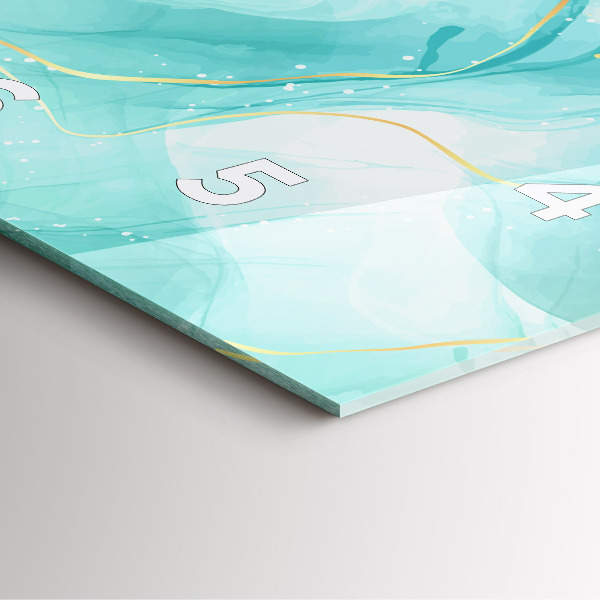 Orologio quadrato Marmo astratto