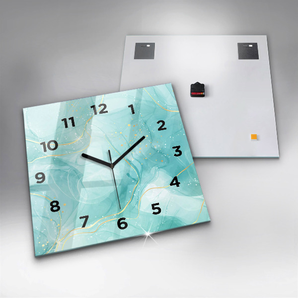 Orologio quadrato Marmo astratto