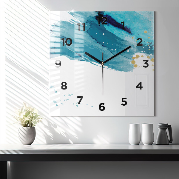 Orologio quadrato Pennellate
