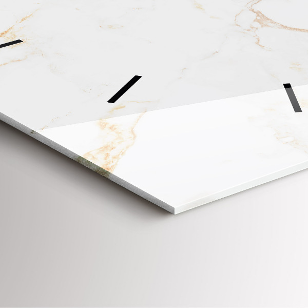 Orologio quadrato Marmo elegante