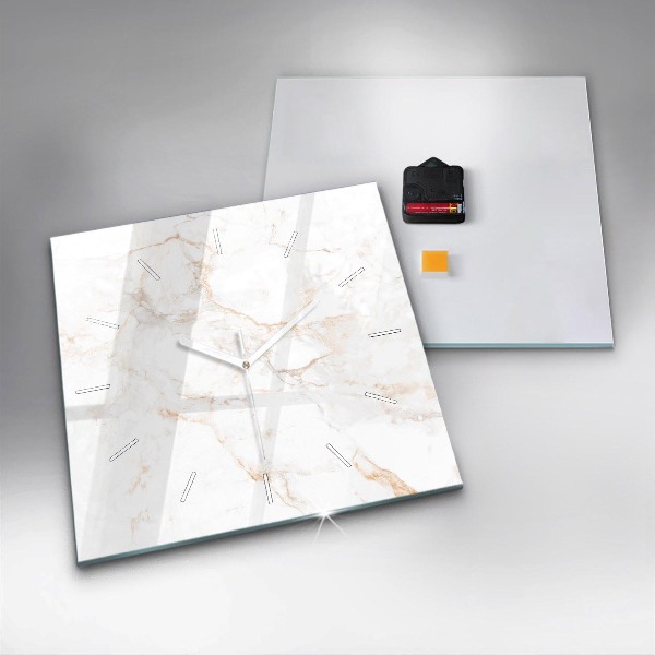 Orologio quadrato Marmo elegante