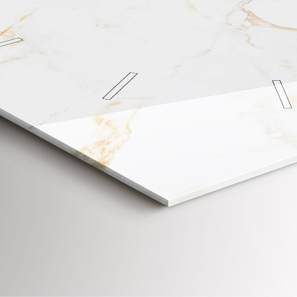 Orologio quadrato Marmo elegante