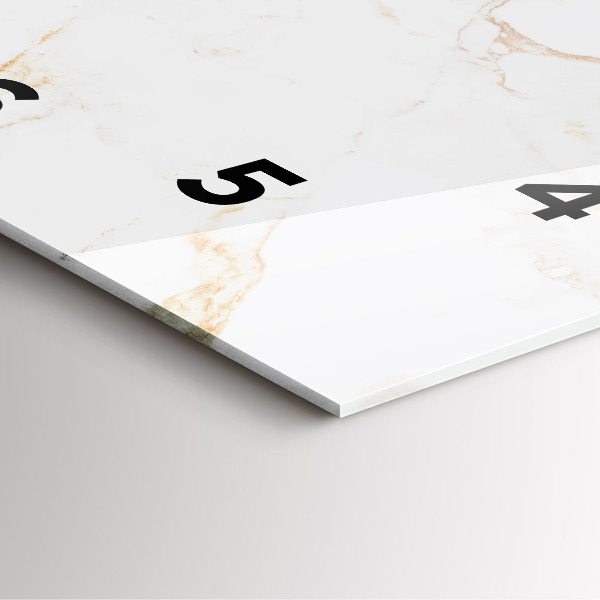 Orologio quadrato Marmo elegante