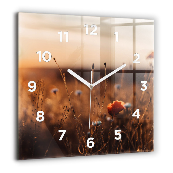 Orologio quadrato Alba sul campo