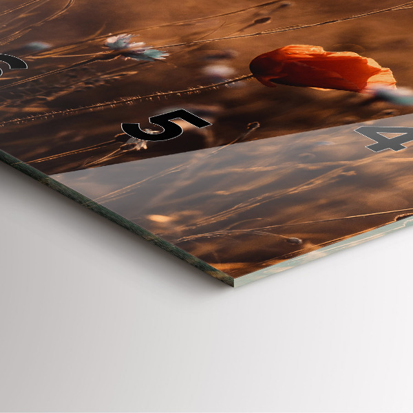 Orologio quadrato Alba sul campo