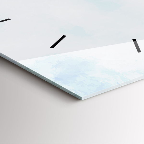 Orologio quadrato Schizzo di piante