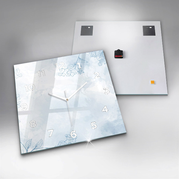 Orologio quadrato Schizzo di piante