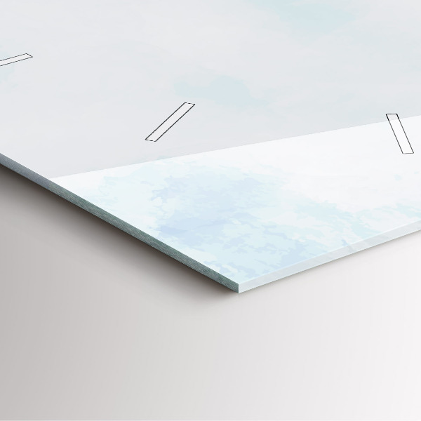 Orologio quadrato Schizzo di piante