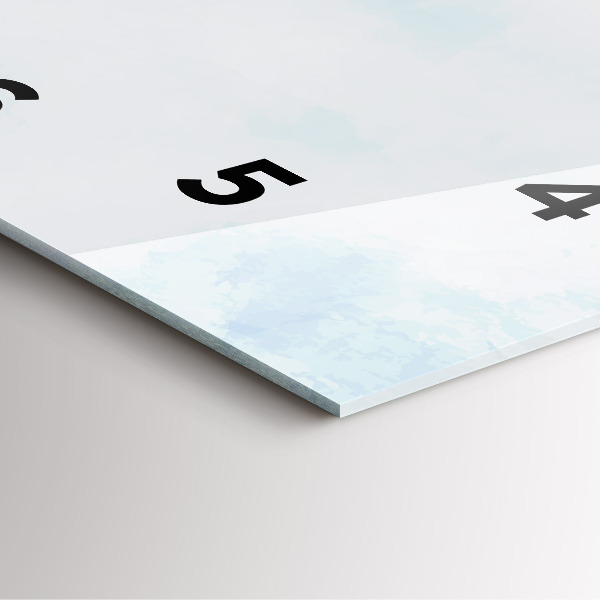 Orologio quadrato Schizzo di piante