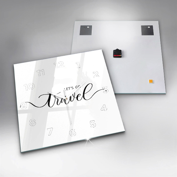 Orologio quadrato L'iscrizione Viaggio