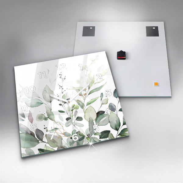 Orologio quadrato Foglie di piante