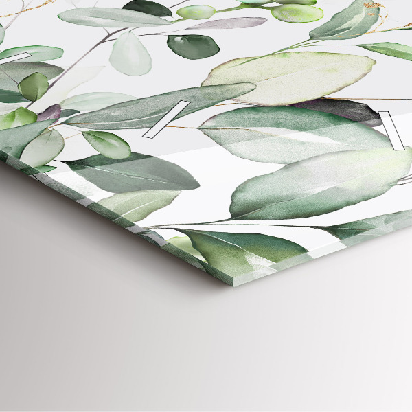 Orologio quadrato Foglie di piante