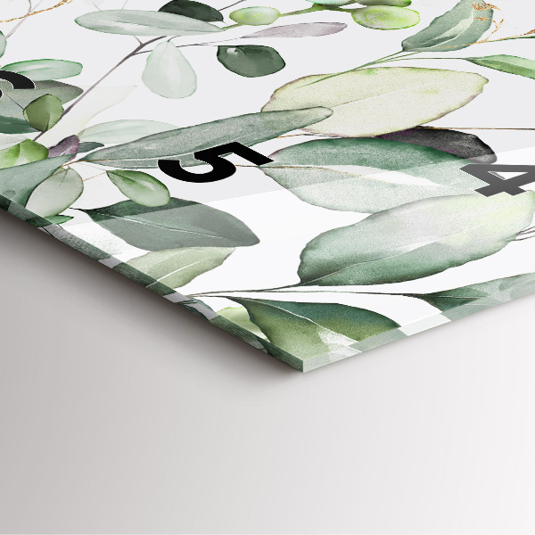 Orologio quadrato Foglie di piante