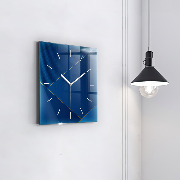 Orologio quadrato in vetro Astrazione decorativa